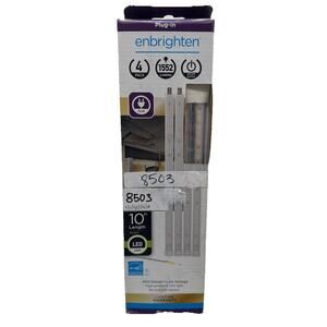 Enbrighten 10 Inch Led Bright Strips 4 Pack 1552 Lumens Plug In - FREE SHIPPING